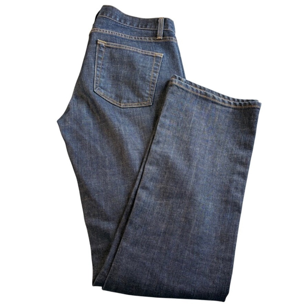 J.Crew Women's Bootcut‎ Jeans Dark Wash Blue Stretch Denim Size 30R (33x32.5)